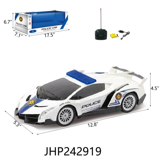1:12 2.4G R/C LAMBORGHINI POLICE CAR W/BATTERY 8PC/CS