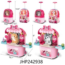 PET TOY SET IN SUITCASE 8PC/CS