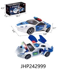 B/O POLICE CAR WITH LIGHT & MUSIC 24PC/2BX/48PC/CS