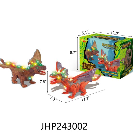 B/O DINOSAUR TOY L & M 6PC/2BX/12PC/CS