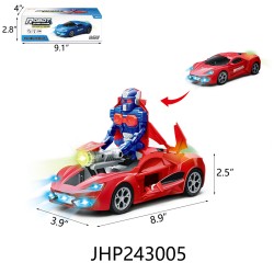 B/O TRANSFORMER CAR LIGHT AND MUSIC 24PC/2BX/48PC/CS