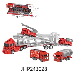 FRICTION TRUCK WITH 4 CARS 6PC/2BX/12PC/CS