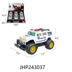 FRICTION - POLICE LIGHT & MUSIC (6PC) 6BX/CS
