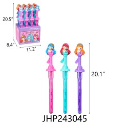 BUBBLE WAND - MERMAID 3 COLOR ASST (12PC) 4BX/CS