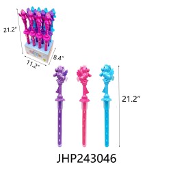 BUBBLE WAND - UNCORN 3 COLOR ASST (12PC) 4BX/CS