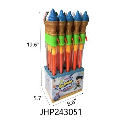 BUBBLE WAND - ICE CREAM 4 COLOR ASST (20PC) 4BX/CS