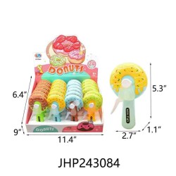 HAND PRESS FAN - DONUTS (24PC/BX) 8BX/CS