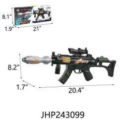 B/O GUN  MUSIC & LIGHT 9PC/2BX/18PC/CS