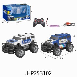 1:20 R/C MONSTER POLICE CAR W/BATTERY 12PC/2BX/24PC/CS