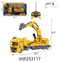 R/C EXCAVATOR W/BATTERY/USB CHARGER 6PC/2BX/12PC/CS