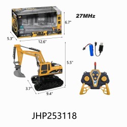 R/C EXCAVATOR W/ BATTERY 1:22 9PC/2BX/18PC/CS