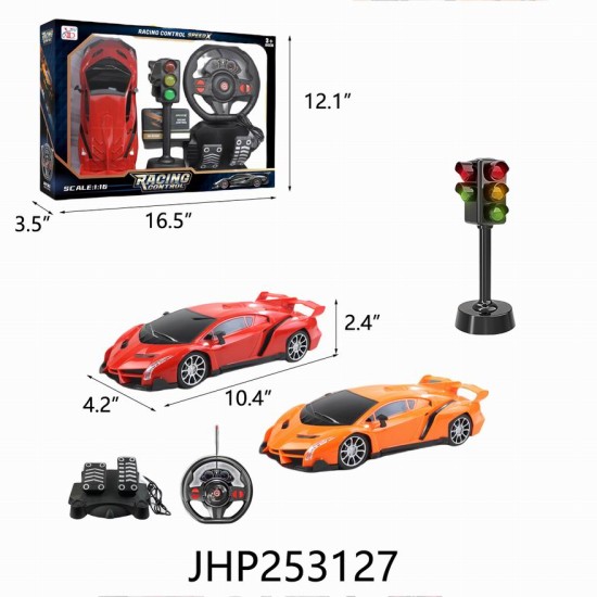 1:16 R/C RACING CAR W/L&M 2 COLOR MIX 6PC/2BX/12PC/CS