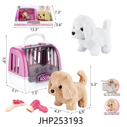 PLUSH B/O PET DOG(2 STYLES MIXED PAC 12PC/CS