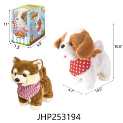 B/O DOG - MUSIC WALKING DOG WITH LEASH 9PC/2BX/18PC/CS