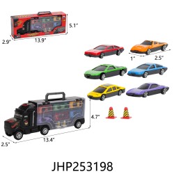 F/W TRUCK W/6PC CAR (RED/BLACK) 12PC/2BX/24PC/CS F/W TRUCK W/6PC CAR (RED/BLACK) 12PC/2BX/24PC/CS