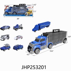 F/W TRUCK WITH SMALL DIE CAST CAR (BLUE) 8PC/CS