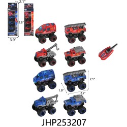 DIECAST CATAPULT FIRE ENGINE/POLICE CAR 36PC/2BX/72PC/CS