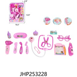 DOCTOR SET W/LIGHT/SOUND (PINK/ROSE RED) 9PC/2BX/18PC/CS