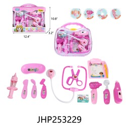 DOCTOR SET W/LIGHT/SOUND (PINK/ROSE RED) 6PC/2BX/12PC/CS