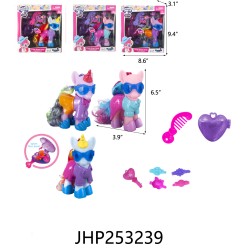 HORSE SET (PINK/BLUE/PURPLE) 12PC/2BX/24PC/CS