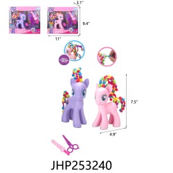 HORSE SET (PINK/PURPLE)12PC/2BX/24PC/CS