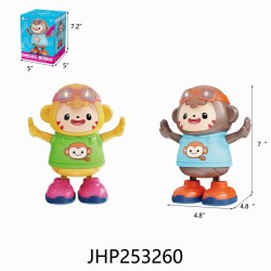 B/O DANCING MONKEY W/L&M (GREEN/BLUE) 18PC/2BX/36PC/CS