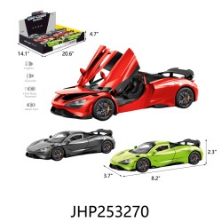 DIECAST - 1:22 METAL CAR WITH MUSIC & LIGHT (6PC/BX) 4BX/CS DIECAST - 1:22 METAL CAR WITH MUSIC & LIGHT (6PC/BX) 4BX/CS