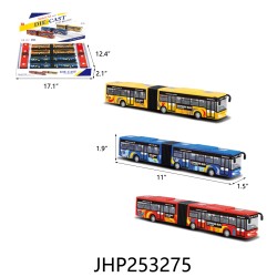 DIECAST - CITY BUS 3 COLOR MIX (6PC/BX) 8BX/CS DIECAST - CITY BUS 3 COLOR MIX (6PC/BX) 8BX/CS