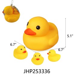 SWIMMING POOL - YELLOW DUCK & 3 SMALL DUCK 24PC/2BX/48PC/CS