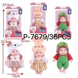 DOLL - CUTY DOLL MIX 3 COLOR 36PC/CS
