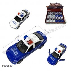 BMW METAL POLICE CAR 1:32 W/ LIGHT & MUSIC 6DZ/2BX/12DZ/CS
