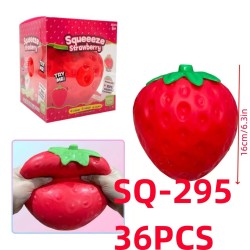 SQUISHY TOY - STRAWBERRY 36PC/CS