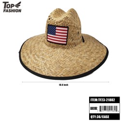 FLAG STRAW HAT - USA 3DZ/CS