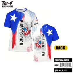 PUERTO RICO FROG CREW NECK SPORTS T-SHIRT 144PC/CS