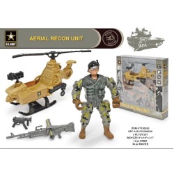 US ARMY-BOXED TOY SET W/SOLDIER, 12PC/3BX/36PC/CS