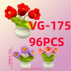 SINGLE 3 FLOWERS CROCHET 8DZ/CS